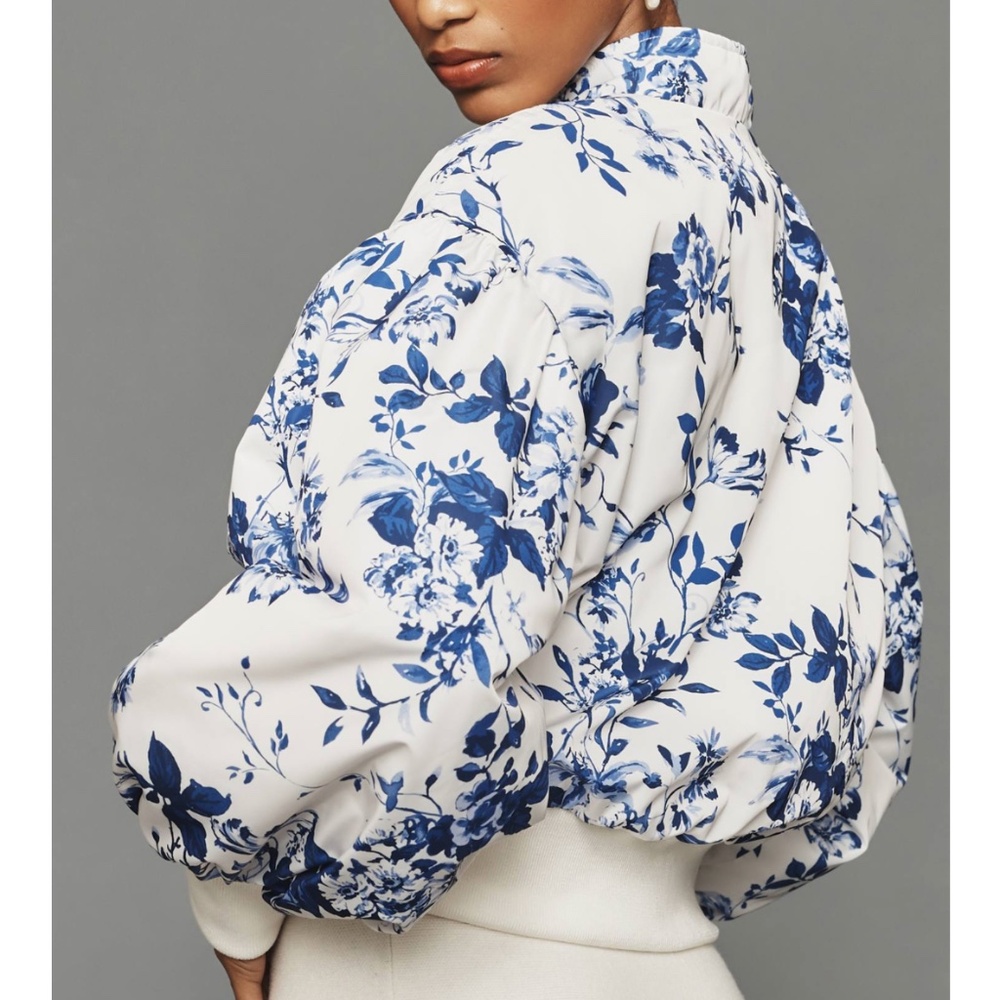 Anthropologie Cropped Bomber Jacket | Sz XS - Picture 3 of 6